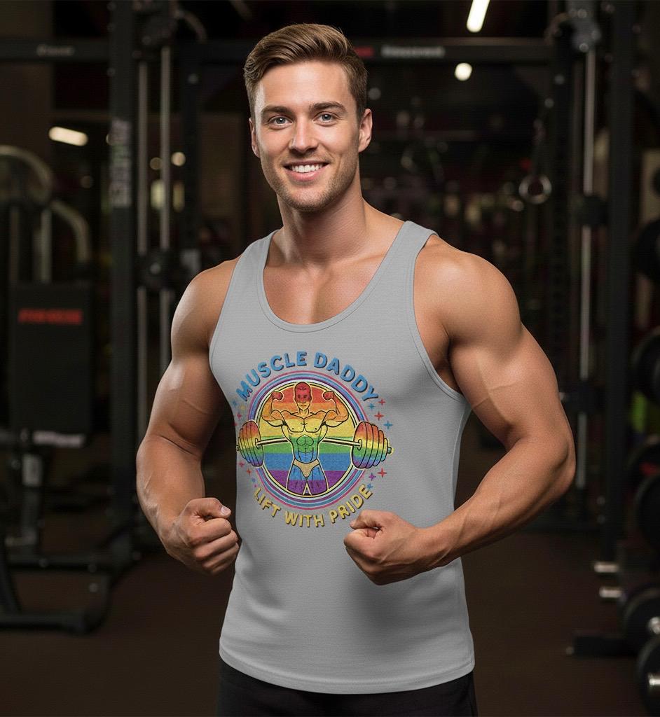 Muscle Daddy Pride Workout Tank