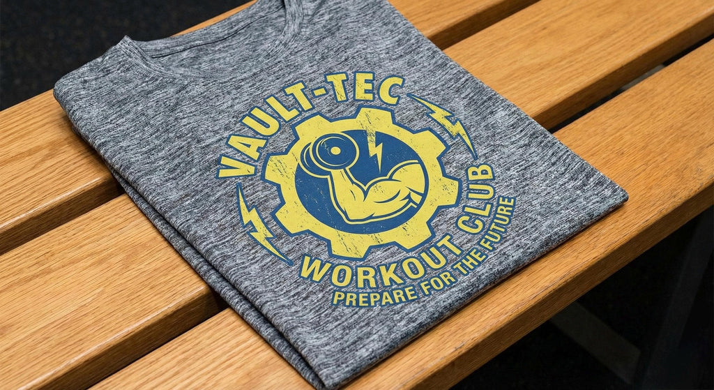 Vault-Tec Workout Club T-Shirt | Fallout Gamer Gym Tee