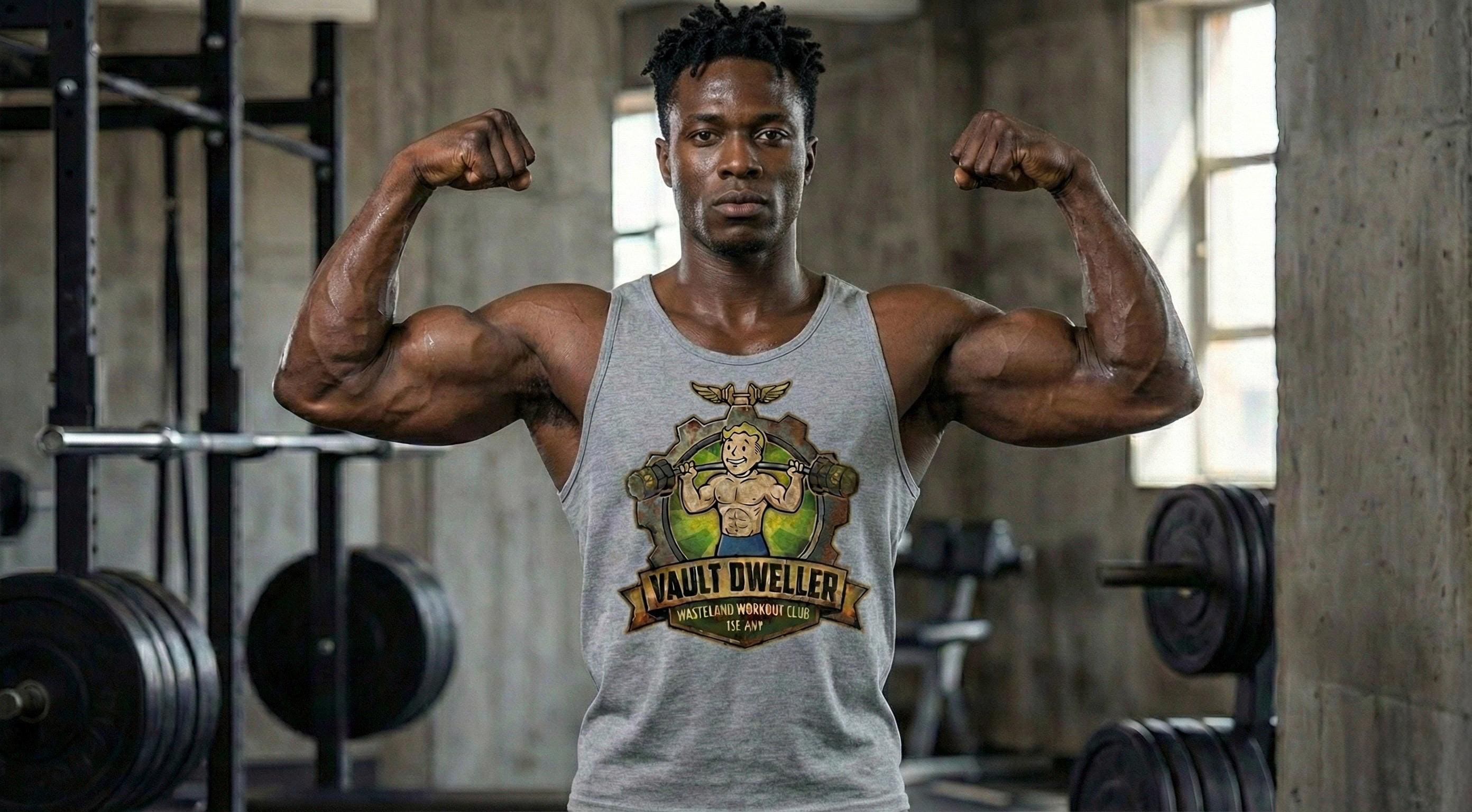 Vault Dweller Workout Tank Top | Gamer Fitness Apparel
