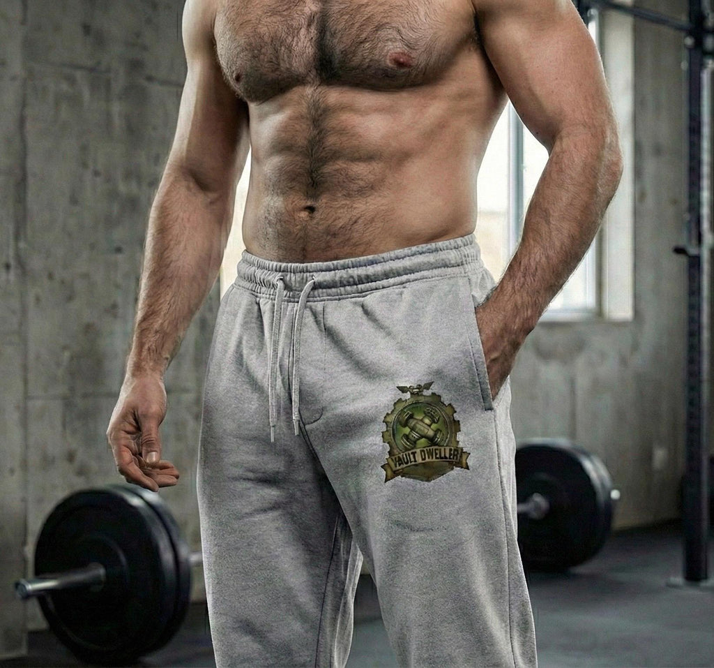 Vault Dweller Fleece Sweatpants | Post-Apocalyptic Fitness Loungewear