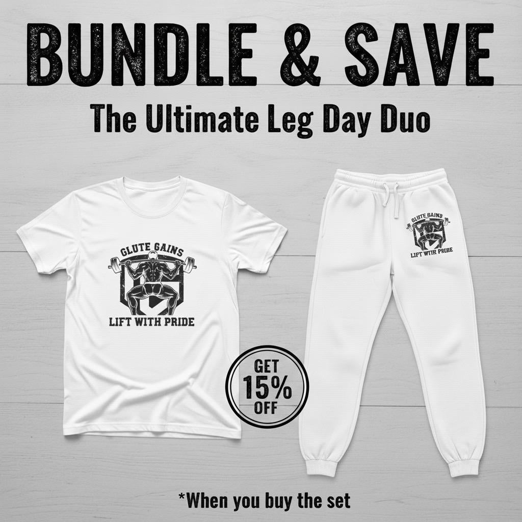 Lift With Pride Premium Athletic Joggers & Tee Bundle