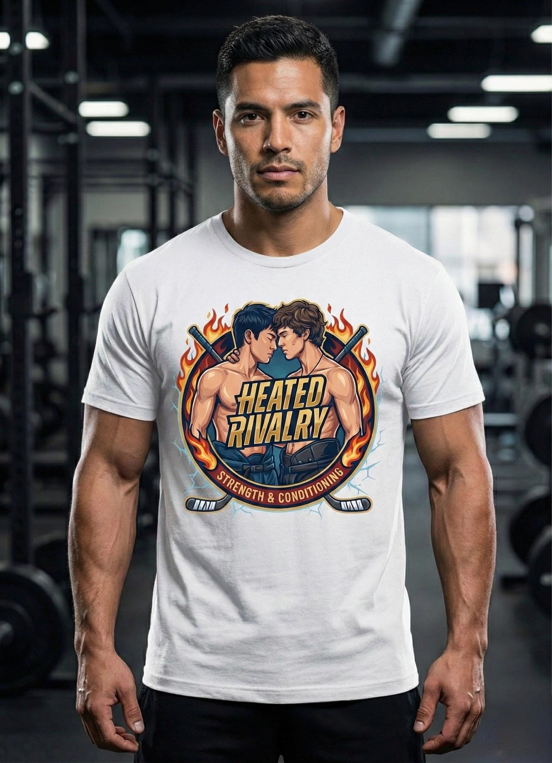 Heated Rivalry Hockey T-Shirt | LGBTQ+ Gym & Romance