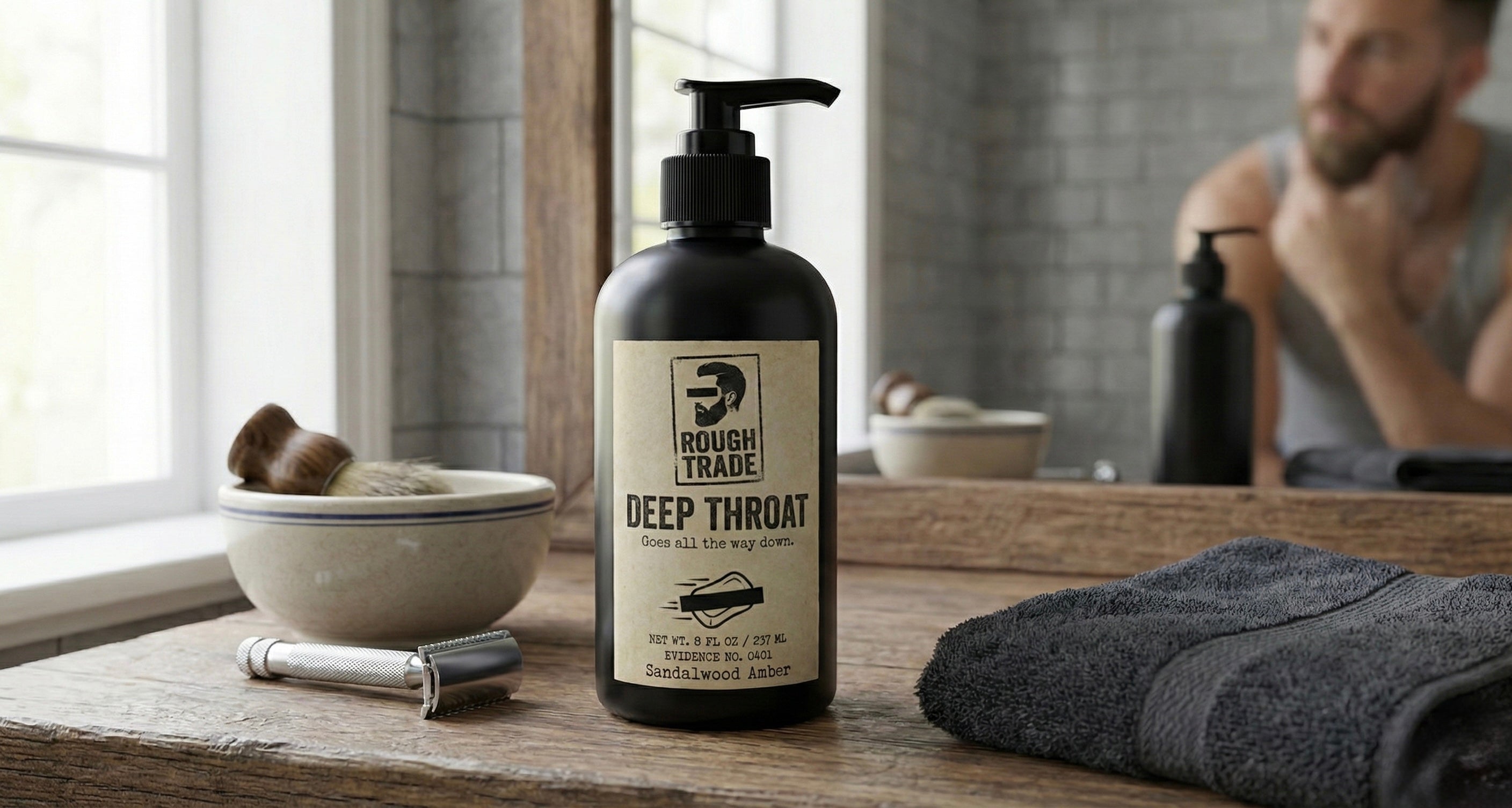 Deep Throat Beard Shampoo by Rough Trade | Deep Cleanse with Aloe & Green Tea