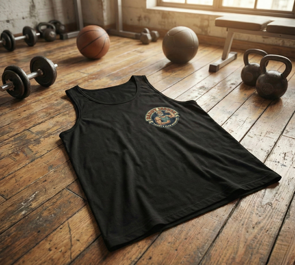Daddy Issues "Club Member" Tank Top | Retro Muscle Daddy Gym Shirt | Funny Gay Pride Apparel | Vintage Style Workout Tank