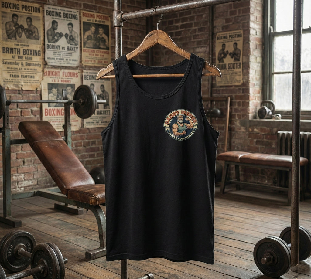Daddy Issues "Club Member" Tank Top | Retro Muscle Daddy Gym Shirt | Funny Gay Pride Apparel | Vintage Style Workout Tank