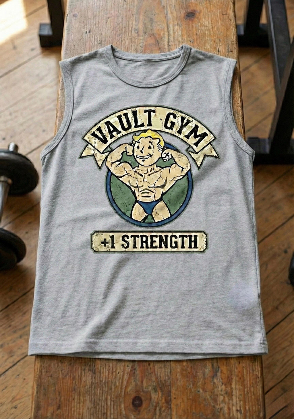 Vault Gym Sleeveless Tee | Fallout Gamer Workout Tank