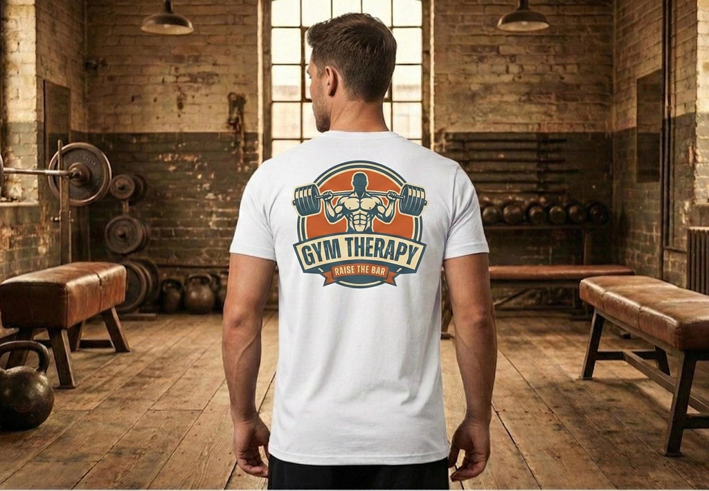 Vintage Gym Therapy T-Shirt | Old School Bodybuilding, Powerlifting