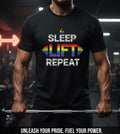 Sleep-Lift-Repeat LGBT Workout Wear