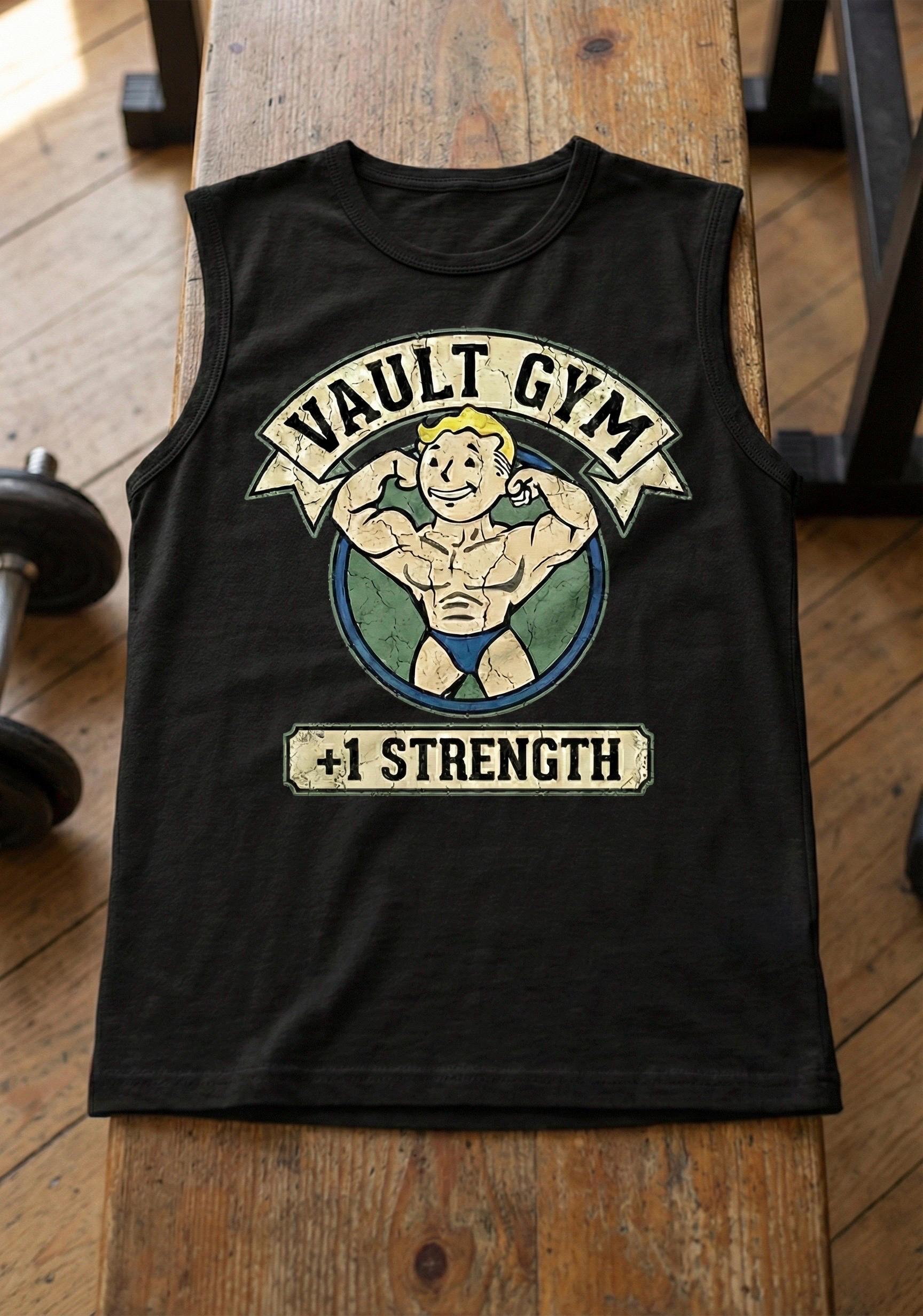 Vault Gym Sleeveless Tee | Fallout Gamer Workout Tank