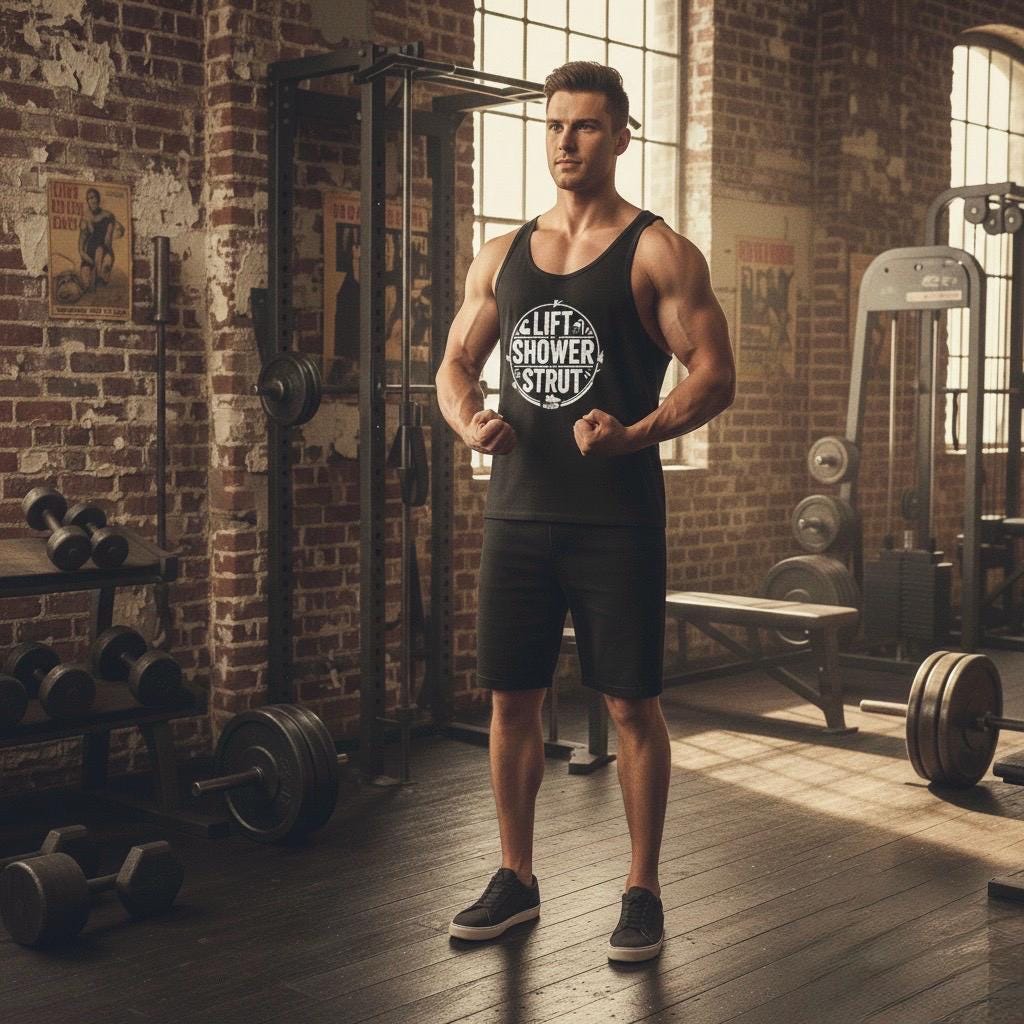 Lift Shower Strut Tank Top | Men's Gym Workout Apparel