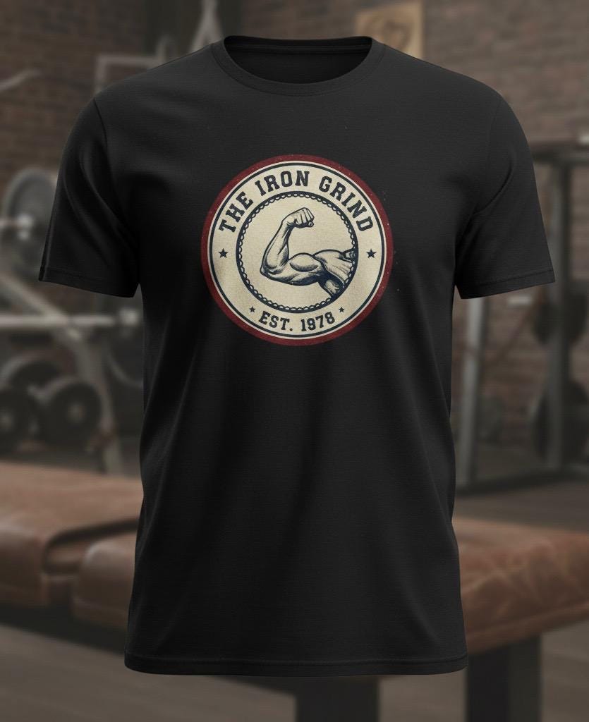 Iron Grind Vintage Gym Tank Top Est. 1978 Retro Bodybuilding Shirt
