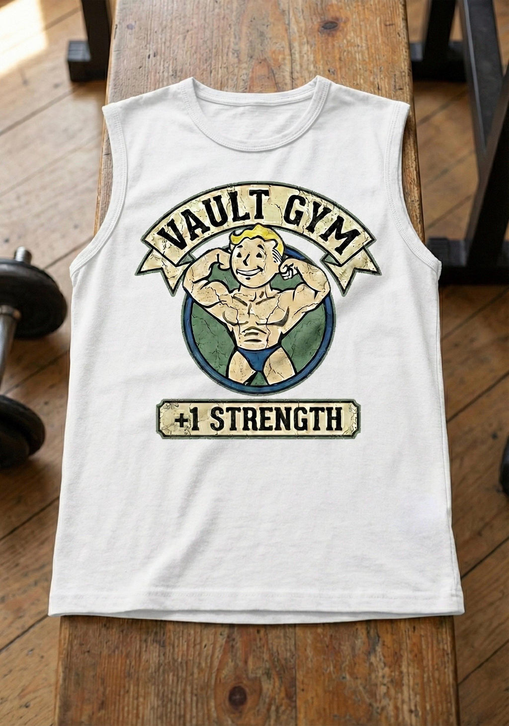 Vault Gym Sleeveless Tee | Fallout Gamer Workout Tank