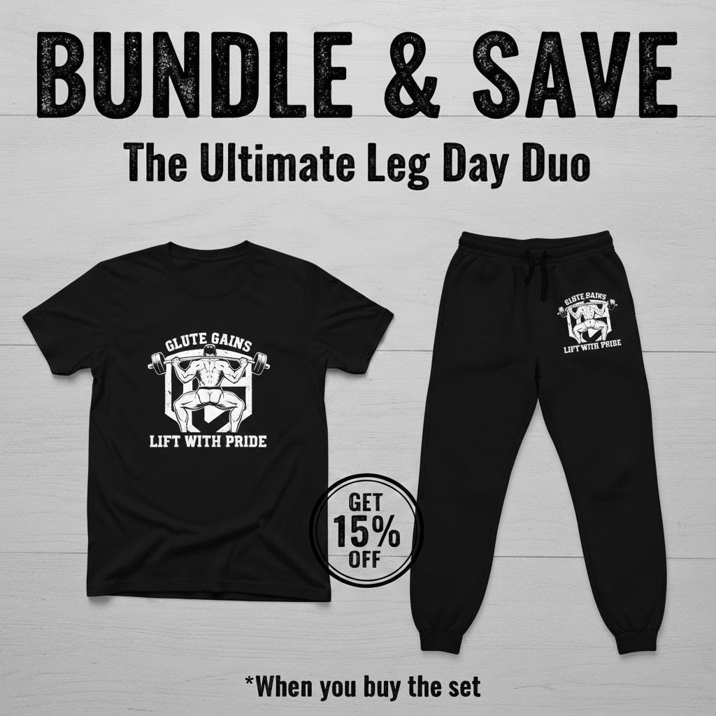 Lift With Pride Premium Athletic Joggers & Tee Bundle