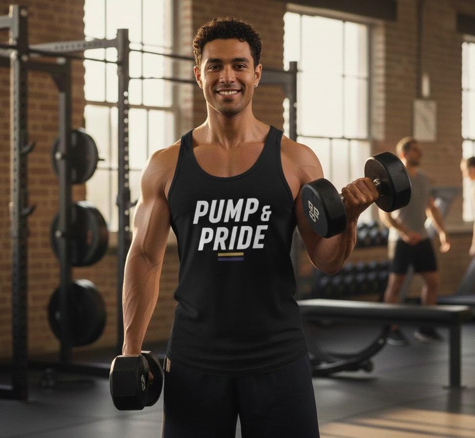 Pump & Grind Retro Athletic Gym Tank
